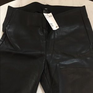 Brand new faux leather leggings